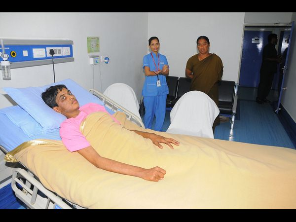 Prathyusha discharged from Global hospital Prathyusha discharged from Global hospital