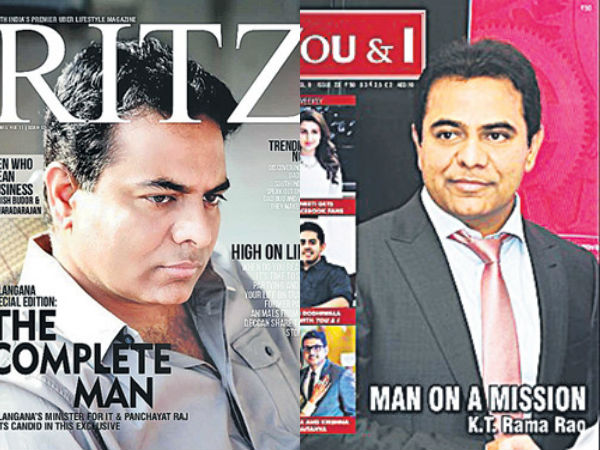 KTR on Ritz magazine cover page KTR on Ritz magazine cover page
