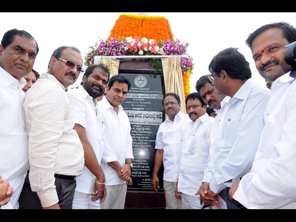 Chandrababu conspiring on Telangana projects: KTR Chandrababu conspiring on Telangana projects: KTR