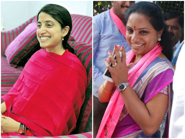 TDP faults Kavitha invitation to YS Bharathi for Bathukamma TDP faults Kavitha invitation to YS Bharathi for Bathukamma