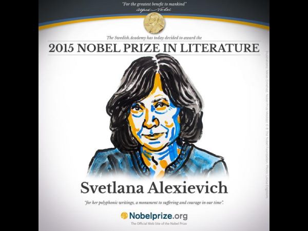 Svetlana Alexievich wins Nobel Literature Prize Svetlana Alexievich wins Nobel Literature Prize