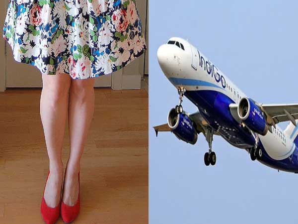 The airline staff felt her clothes were not appropriate. The airline staff felt her clothes were not appropriate.