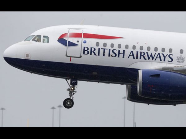 British Airways flight Tuesday from London to Boston British Airways flight Tuesday from London to Boston