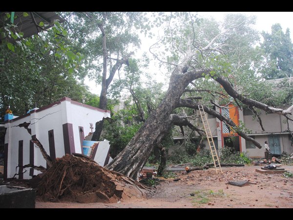 నడిరోడ్డుపై కుర్చీలో మంత్రి శిద్ధా: 24 గంటల్లో వరద గోతుల పూడ్చివేత