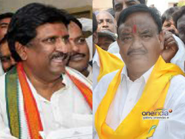 TDP MLA Sayanna, Congress MLC Prabhakar join in TRS TDP MLA Sayanna, Congress MLC Prabhakar join in TRS