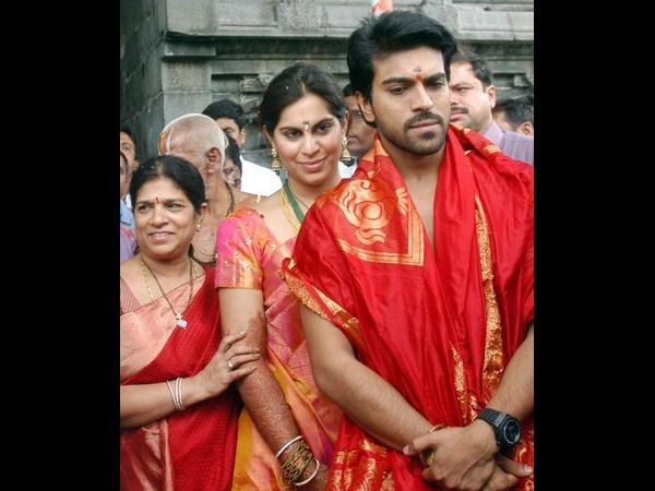 Ram Charan and Upasana in Shata handiyagam at Domakonda Ram Charan and Upasana in Shata handiyagam at Domakonda