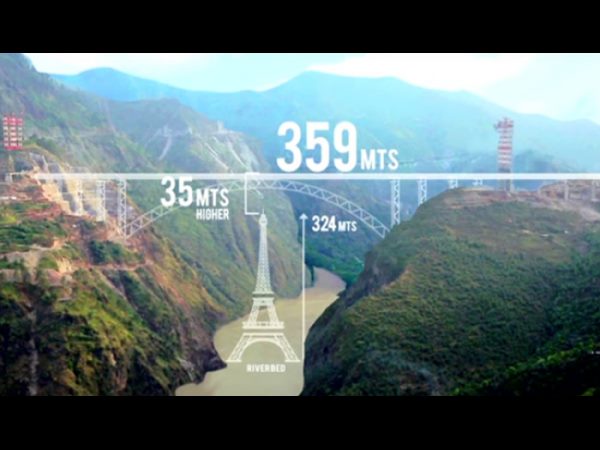 Taller than Eiffel Tower, this railway bridge is coming up in Jammu and Kashmir Taller than Eiffel Tower, this railway bridge is coming up in Jammu and Kashmir