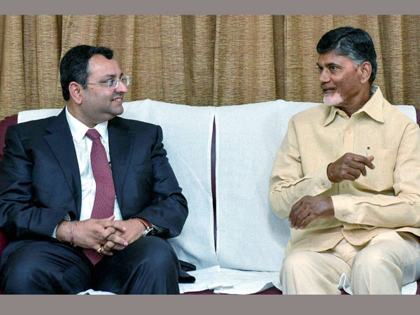 Cyrus Mistry meets AP CM Chandrababu Cyrus Mistry meets AP CM Chandrababu