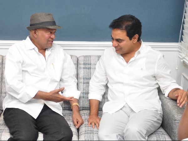 MAA chief Rajendra Prasad meets Minister KTR MAA chief Rajendra Prasad meets Minister KTR