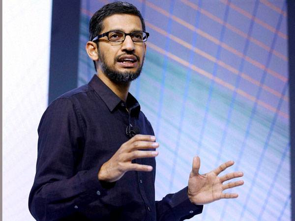 Sundar Pichai Backs Apple In Battle Over Unlocking Terrorist's iPhone Sundar Pichai Backs Apple In Battle Over Unlocking Terrorist's iPhone