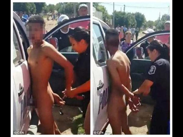 'Attempted child rapist' praded naked as punishment 'Attempted child rapist' praded naked as punishment