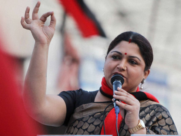 AIADMK ministers counter to Congress leader Khushboo AIADMK ministers counter to Congress leader Khushboo