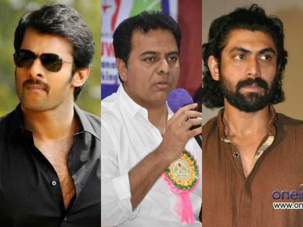 Minister KTR on Prabhas Minister KTR on Prabhas