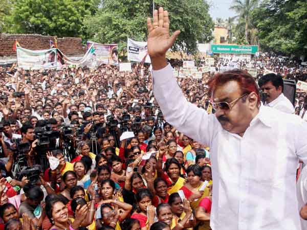 Vijayakanth's decision to contest TN polls alone likely to be a gamechanger Vijayakanth's decision to contest TN polls alone likely to be a gamechanger