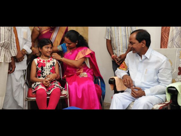 KCR All Set To Visit Lakshmi Srija House For Lunch KCR All Set To Visit Lakshmi Srija House For Lunch
