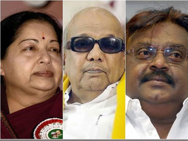 Vijayakanth on jayalalitha and karunanidhi at election campaign Vijayakanth on jayalalitha and karunanidhi at election campaign