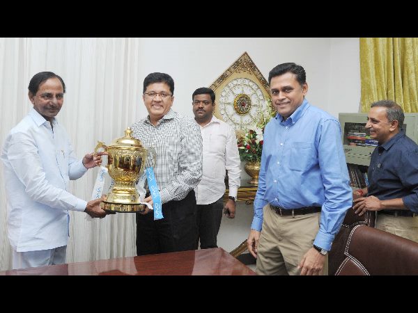 SRH owner Kalanithi Maran meets KCR following IPL victory SRH owner Kalanithi Maran meets KCR following IPL victory