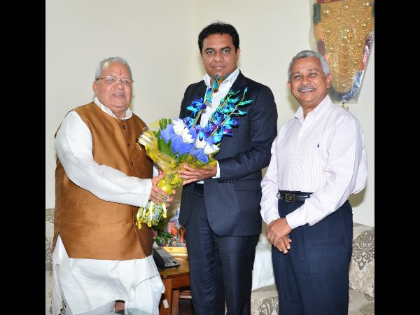 కేంద్రమంత్రితో కెటిఆర్
