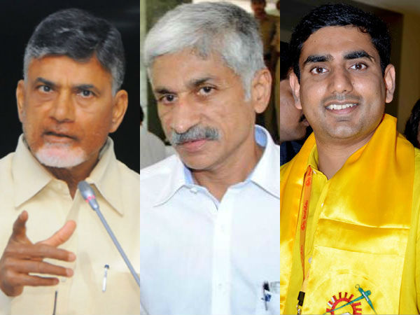 Chandrababu wants Nara Lokesh in Delhi to watch on Viajyasai? Chandrababu wants Nara Lokesh in Delhi to watch on Viajyasai?