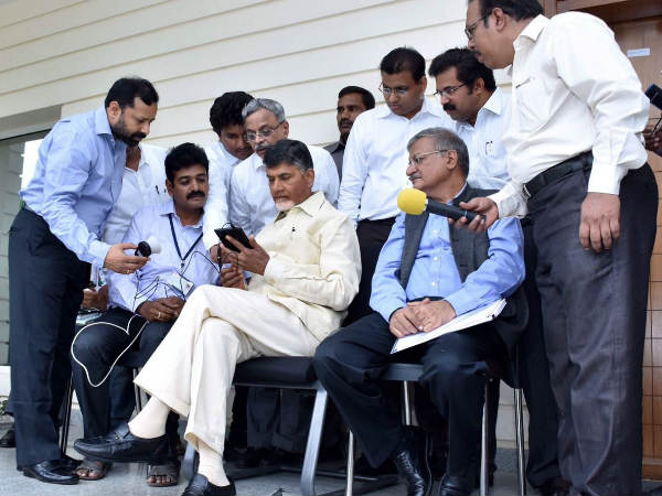 Chandrababu gives his personal details in Smart Pulse Survey Chandrababu gives his personal details in Smart Pulse Survey