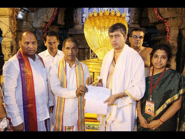 TVS Group offers Rs 2 crore to Lord Venkateswara temple TVS Group offers Rs 2 crore to Lord Venkateswara temple