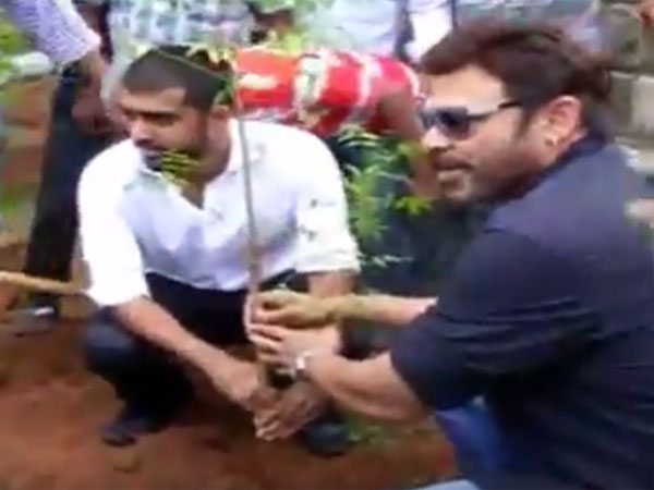 Hero Venkatesh Participates in Haritha Haram at Ramanaidu Studio Hero Venkatesh Participates in Haritha Haram at Ramanaidu Studio