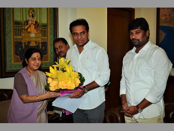 KTR met Civil aviation minister ashok gajapathi raju in new delhi KTR met Civil aviation minister ashok gajapathi raju in new delhi