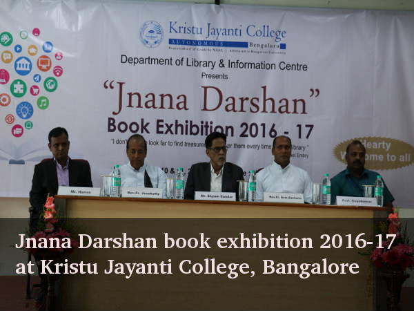Jnana Darshan book exhibition at Kristu Jayanti College, Bangalore Jnana Darshan book exhibition at Kristu Jayanti College, Bangalore