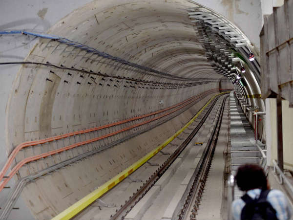 Smoke appears at Namma Metro tunnel in Bengaluru Smoke appears at Namma Metro tunnel in Bengaluru