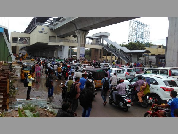 Rain in city damages many roads Rain in city damages many roads