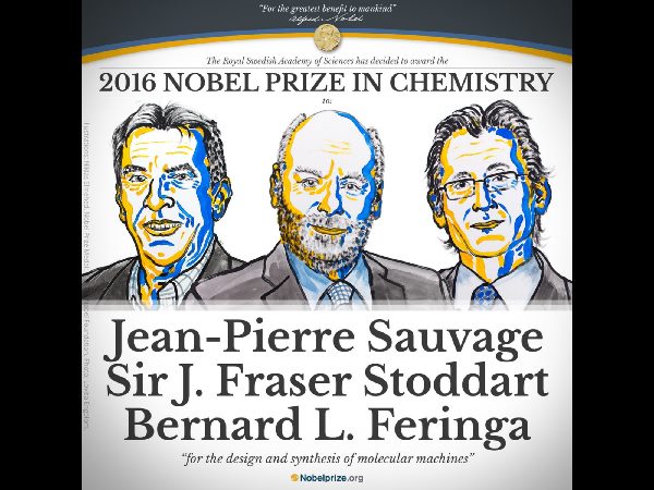 2016 Nobel Prize in chemistry awarded for molecular machines 2016 Nobel Prize in chemistry awarded for molecular machines