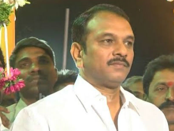 Former MLA Sudheer Reddy puja at ATM centre Former MLA Sudheer Reddy puja at ATM centre