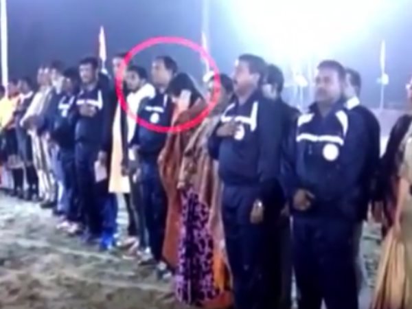 VIDEO: TMC MLA Vaishali Dalmiya caught talking on phone during national anthem VIDEO: TMC MLA Vaishali Dalmiya caught talking on phone during national anthem