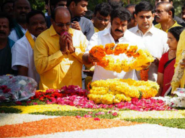 Balakrishna Pays Tribute To NTR On His 21st Death Anniversary Balakrishna Pays Tribute To NTR On His 21st Death Anniversary