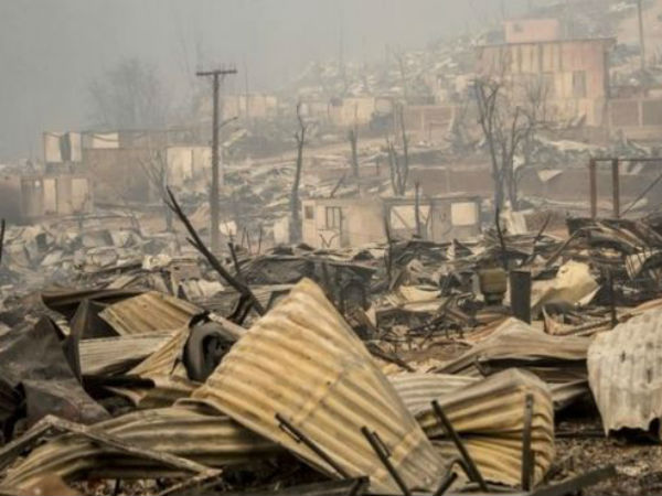 Chile's worst wildfire destroys town as help arrives Chile's worst wildfire destroys town as help arrives