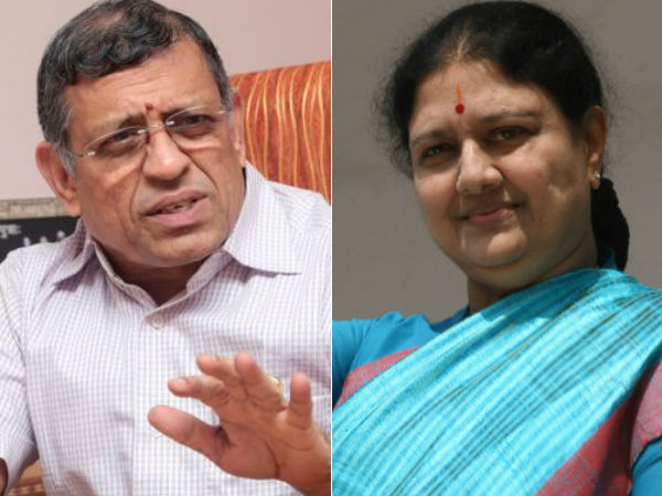 Sasikala Natarajan is real, VK Sasikala forgery says S Gurumurthy Sasikala Natarajan is real, VK Sasikala forgery says S Gurumurthy