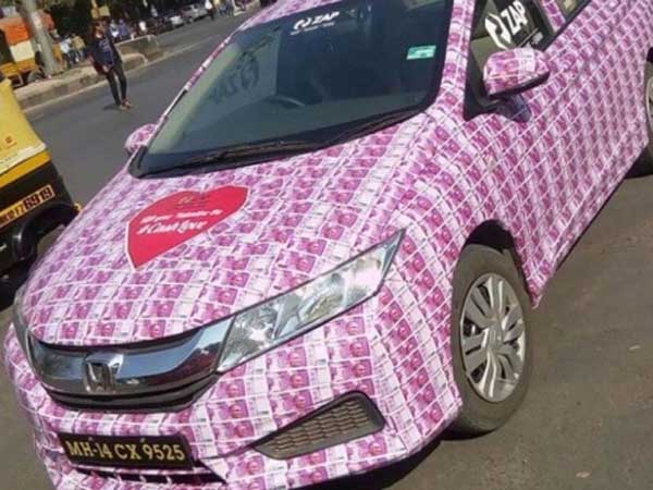 Lover Decorates Car With Rs 2000 Notes As A Gift For His Girlfriend On Valentine's Day, Gets Arrested Lover Decorates Car With Rs 2000 Notes As A Gift For His Girlfriend On Valentine's Day, Gets Arrested