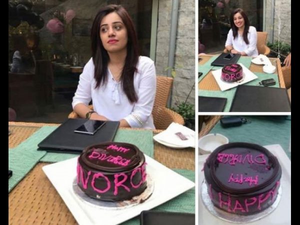 Happy Divorce : Pakistan Woman Celebrates her separation with a cake and goes viral Happy Divorce : Pakistan Woman Celebrates her separation with a cake and goes viral