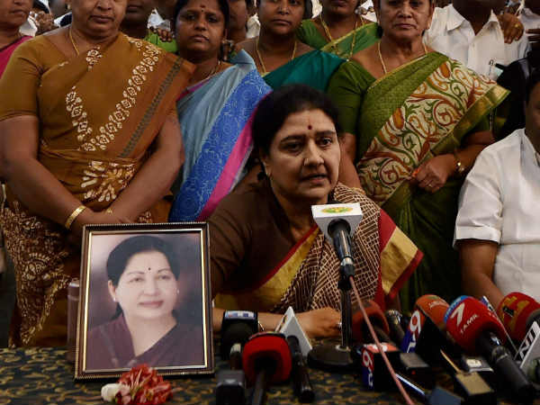 Sasikala takes on DMK and BJP Sasikala takes on DMK and BJP