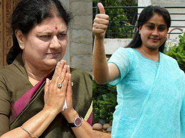 vijayashanthi supports sasikala vijayashanthi supports sasikala