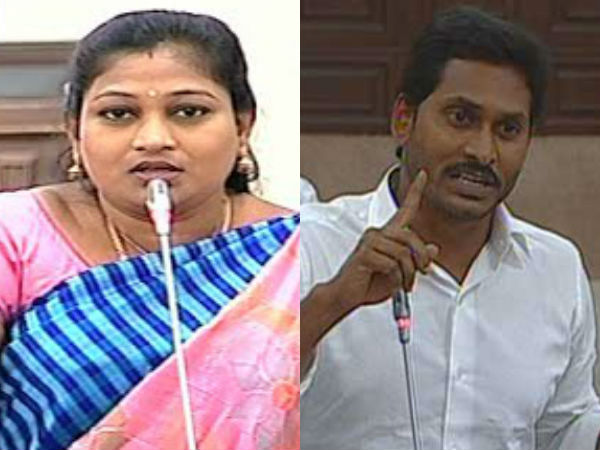 TDP MLAs Anitha lashes out at YS Jagan for his attitude in AP Assembly TDP MLAs Anitha lashes out at YS Jagan for his attitude in AP Assembly