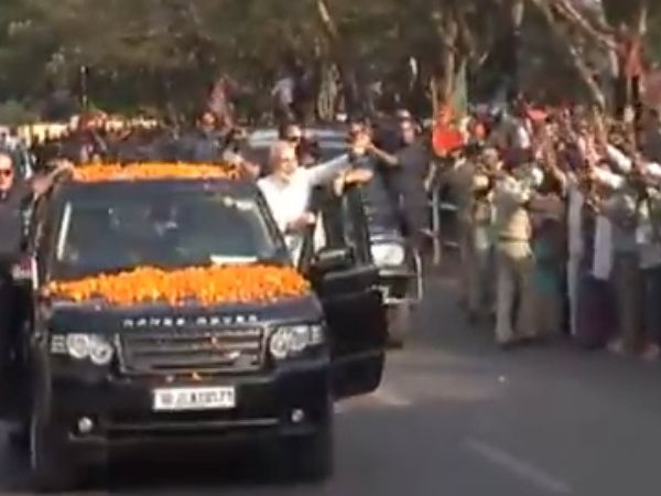 రోడ్ షో తో బీజేపీ శ్రేణుల్లో ఉత్సాహం...