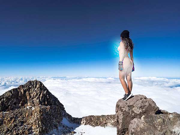 Outrage in New Zealand as Playboy model poses NAKED on top of sacred Mt Taranaki Outrage in New Zealand as Playboy model poses NAKED on top of sacred Mt Taranaki