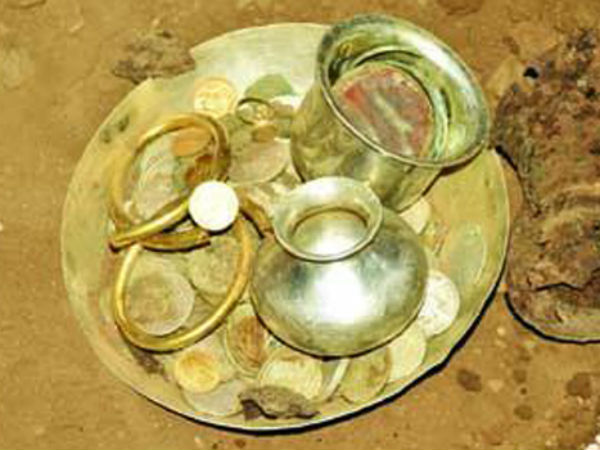 Ancient treasure found at Srisailam Ancient treasure found at Srisailam