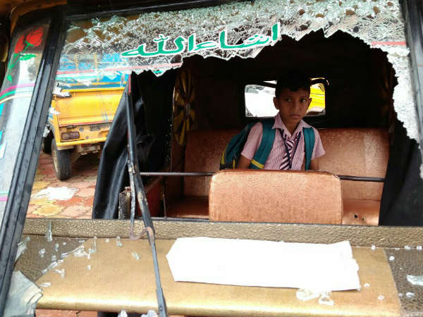 వాహనాలు ధ్వంసం
