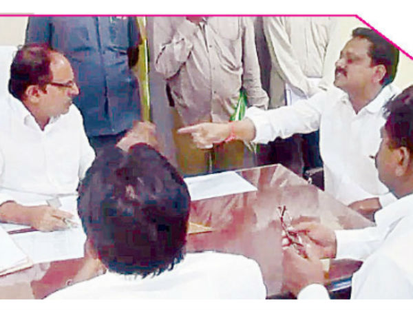 Mayor and deputy mayor of Khammam in war of words Mayor and deputy mayor of Khammam in war of words