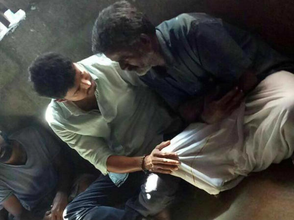 Actor Vijay visits Anithas father and brother at Their residence Kuzhumur consolation Actor Vijay visits Anithas father and brother at Their residence Kuzhumur consolation