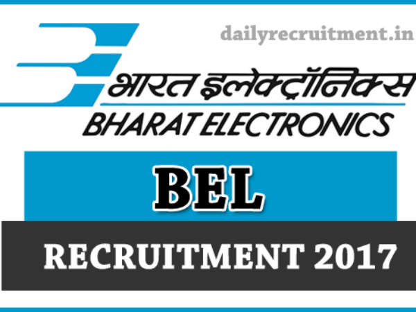 BEL Recruitment 2017 Apply Online for Sr. Engineer Posts BEL Recruitment 2017 Apply Online for Sr. Engineer Posts