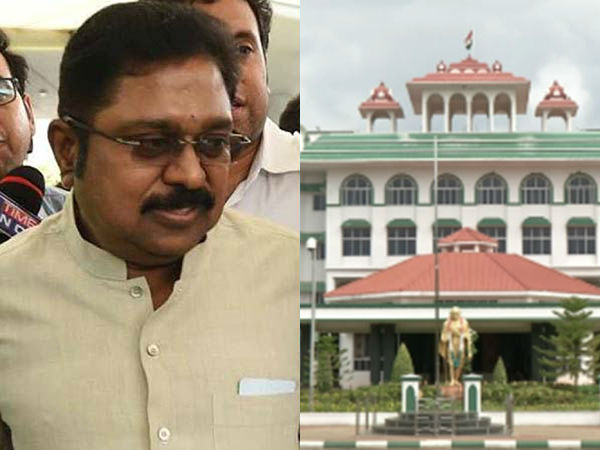 Madras High Court Madurai bench restraints police from arresting TTV Dinakaran Madras High Court Madurai bench restraints police from arresting TTV Dinakaran