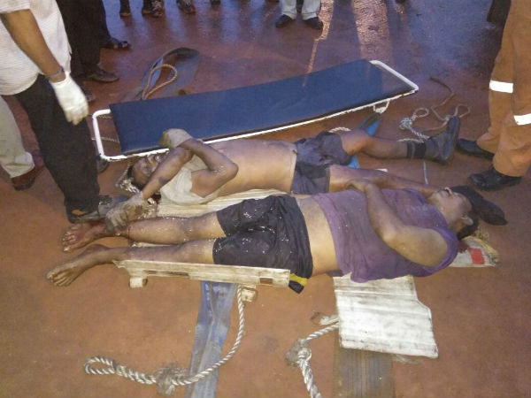 At least two workers killed in a accident in gangavaram port At least two workers killed in a accident in gangavaram port